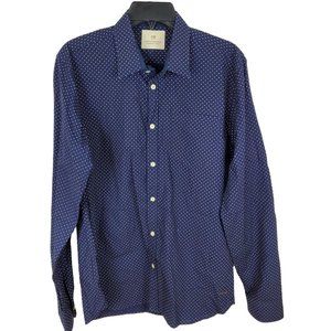 Scotch & Soda Navy Long-sleeve Men's Shirt